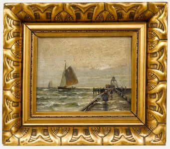 C. Bergen - Early 20th Century Oil, The Jetty