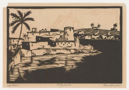 Hans Venter (1892-1971) - Early 20th Century Woodcut, Syracuse