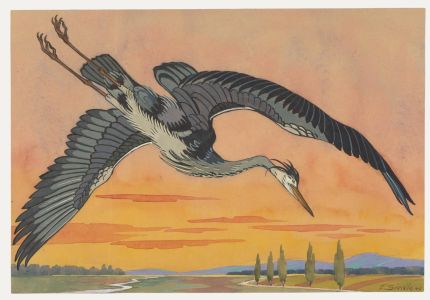 Fr. Siedler - Mid 20th Century Watercolour, Heron