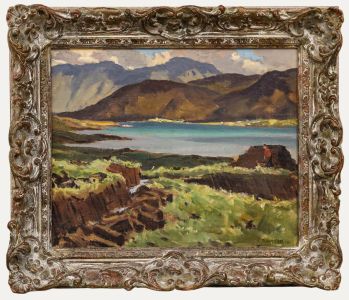 Robert Taylor Carson (1919-2008) - Framed Oil, Mulroy Bay, County Donegal