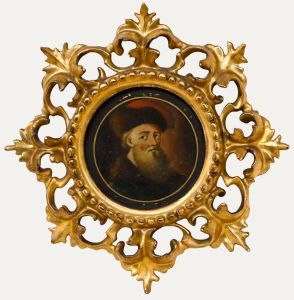 Miniature 19th Century Oil - A Bearded Clerk