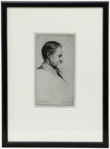 Nathaniel Sparks RE (1880-1956) - Etching, Portrait of Nathaniel Sparks Senior