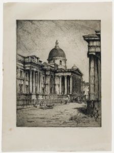 Nathaniel Sparks RE (1880-1956) - 1909 Etching, The National Gallery