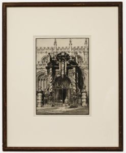 Nathaniel Sparks RE (1880-1956) - Early 20th Century Etching, Church of St Mary