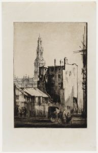 Nathaniel Sparks RE (1880-1956) - Early 20th Century Etching, St Mary le Strand