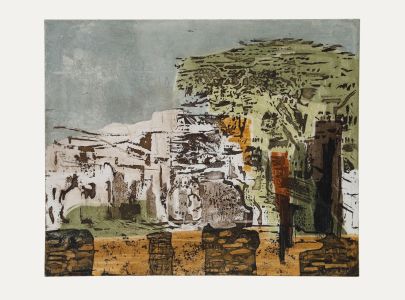 Betty Connal Peebles (1935-1999) - 20th Century Collagraph, Summer Day