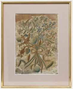 Georgian 18th Century Embroidery - Bouquet