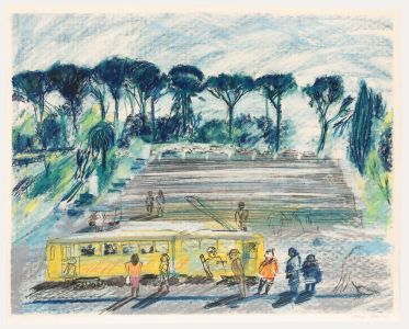 Toni Martina RE (1956-2017) - 20th Century Pastel, California Streetcar