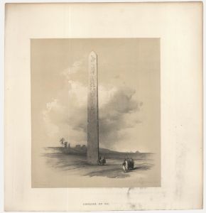 Louis Haghe after David Roberts - 19th Century Lithograph, Obelisk of Theodosius