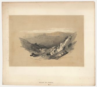 Louis Haghe after David Roberts - 19th Century Lithograph, Ruins of Semua