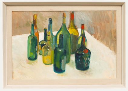20th Century Gouache - Empty Bottles
