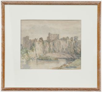 Sir Henry George Rushbury RA (1889-1968) - 1966 Watercolour, Chepstow Castle