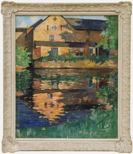 Charles Aird - Early 20th Century Oil, Mill by the River