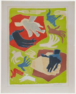 Vera Nilsson (1888-1979) - Swedish School Mid 20th Century Lithograph, Hands II