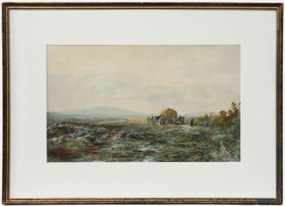 Albert Pollitt (1856-1926) - Framed 1906 Watercolour, Haymakers