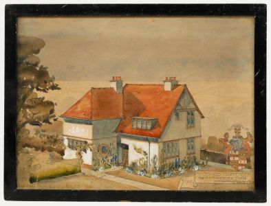 Framed Early 20th Century Watercolour - Highways, Harpenden