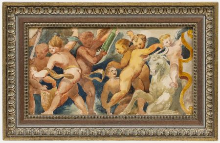 Adolf Schill (1848-1911) - Late 19th Century Watercolour, Dancing Cherubs