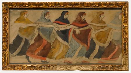 Adolf Schill (1848-1911) - Late 19th Century Watercolour, Procession