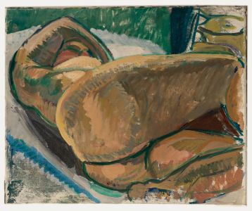 French School 20th Century Oil - Reclining Nude