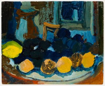 Modernist 20th Century Oil - Still Life with Fruit