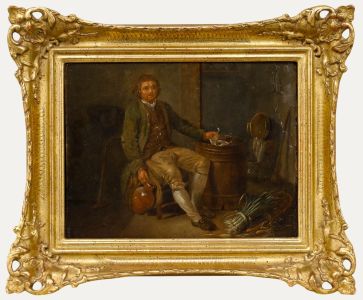 Attrib. Michel-Nicolas Lepicie (1735-1784) - Oil, The Drunken Grocer