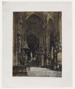 Luigi Kasimir - 1926 Etching, St Stephen's Cathedral