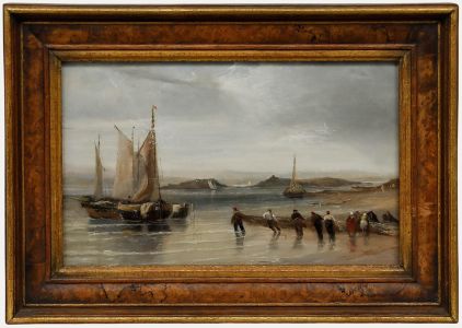 Attrib. James Edwin Meadows (1828-1888) - Mid 19th Century Oil, The Day's Catch