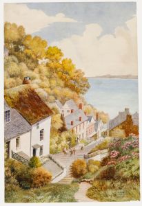 A. Blackshaw - 1923 Watercolour, Clovelly