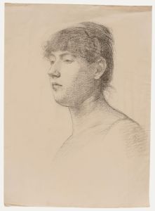 Early 20th Century Graphite Drawing - Pensive Life Study