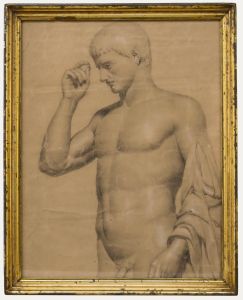 Early 20th Century Graphite Drawing - Marcellus
