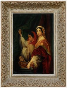 After Paul Delaroche (1797-1856) - 19th Century Oil, Herodias