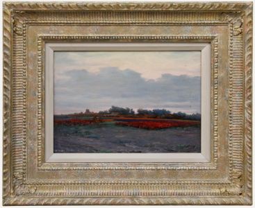 Late 19th Century Oil - Carter's Flower Seed Farm, St Osyth, Essex