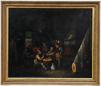 Style of Adriaen van Ostade (1610-1685) - 19th Century Oil, Playing Cards