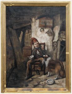 After William Baxter Collier Fyfe (1835-1882) - Framed Oil, Bide a Wee