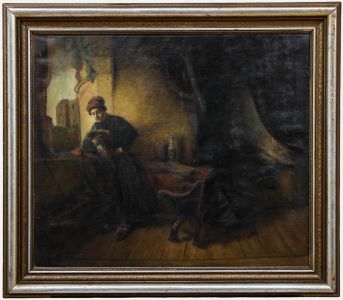 After Willem Drost (1633-1663) - 20th Century Oil, The Student