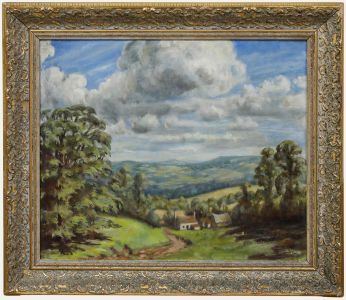 C. McDonald - Framed Mid 20th Century Oil, The Valley in Summer