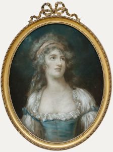 Framed 19th Century Pastel - Portrait of a Lady