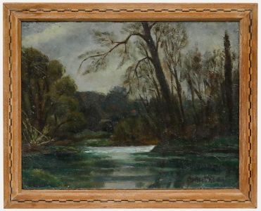 Marcel Renot (1896-1973) - Mid 20th Century Oil, River Landscape