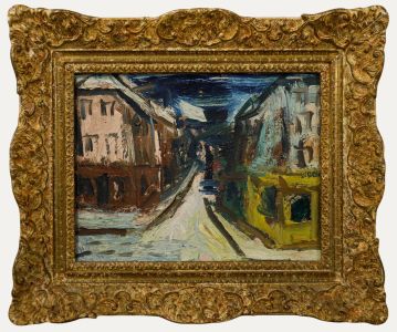Manner of Gen Paul (1895-1975) - Framed 20th Century Oil, Rue de Montmartre
