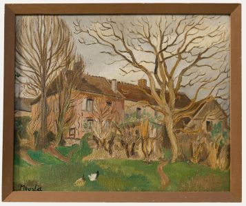 Maurice Mourlot (1906-1983) - 1960 Oil, House in the Country