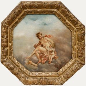 T. Tardy - 1805 Oil, Cupid and Venus