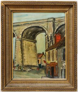 A. Manand - Early 20th Century Oil, The Viaduct