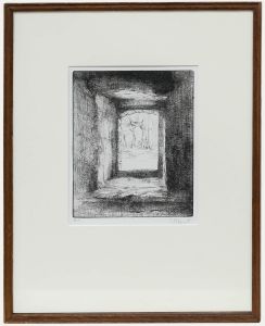 Jean-Pierre Cornet (b.1925) - Mid 20th Century Etching, Through the Tunnel