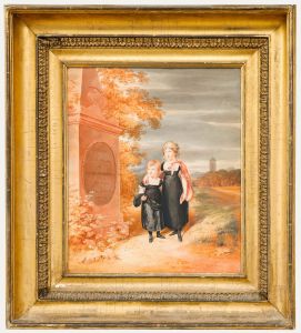 Early 19th Century Watercolour - The Grave of William Murray of Polmaise