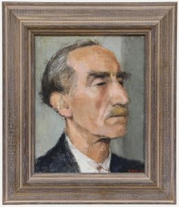 Aingelda Redmond (b.1927) - 20th Century Oil, Man with Moustache