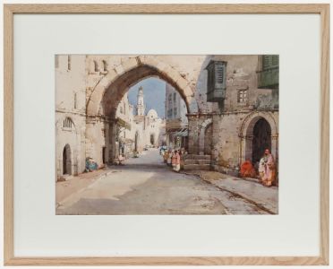 Noel Harry Leaver (1889-1951) ARCA - Watercolour, Middle Eastern Street Scene