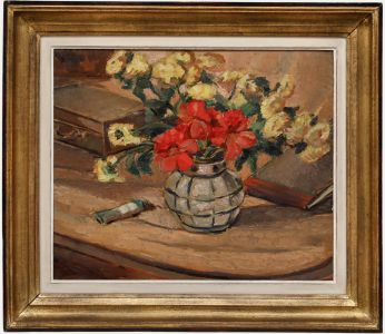 Vandenberghe - Early 20th Century Oil, Still Life with Flowers