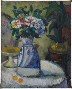 Mid 20th Century Oil - Flowers in a Vase
