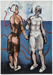 Petros Koufovassilis (b.1949) - 1986 Oil, Red Ribbon