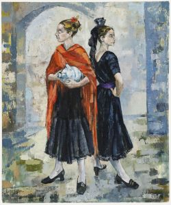 Joanne Thomson (1935-2024) - 1986 Oil, Dancers